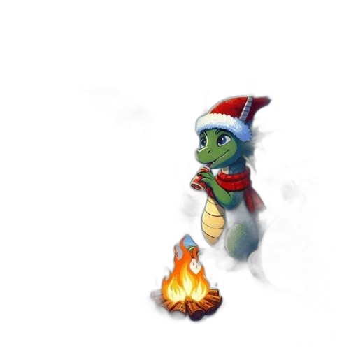 dragon, staff, weapon, concept art, fantasy art, pixel art, 3d render, fire transparent PNG cut-out