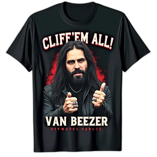 black, t-shirt, graphic, design, featuring, person, long, hair transparent PNG cut-out