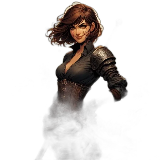staff, jacket, face, weapon, concept art, fantasy art, comic book art, photorealistic transparent PNG cut-out