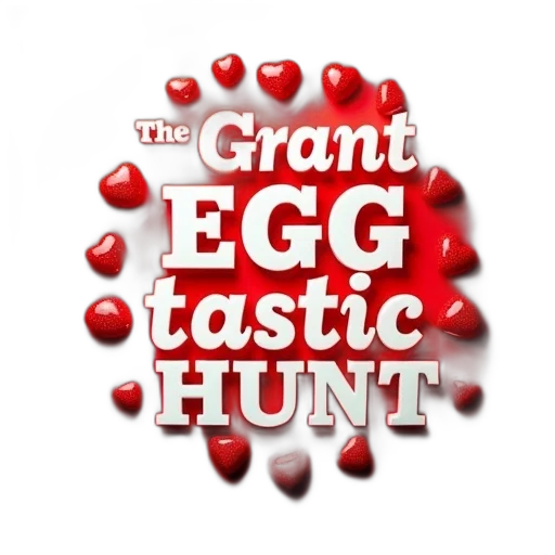 second, image, close-up, red, background, text, grant, egg-tastic transparent PNG cut-out