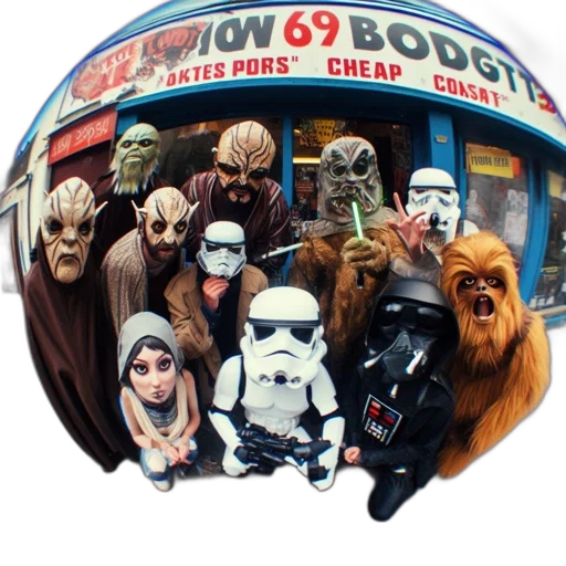 staff, mask, outer space, group, people, dressed, star, wars transparent PNG cut-out