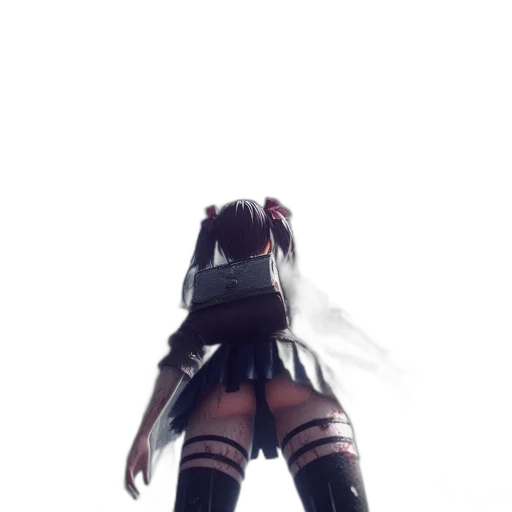dress, robot, weapon, creature, 3d render, cyberpunk, concept art, anime transparent PNG cut-out