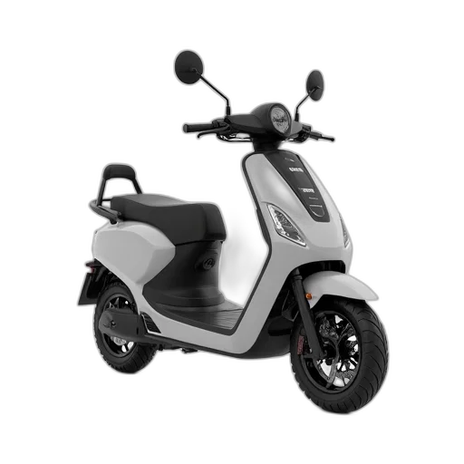 3d render, modern, electric, scooter, sleek, design, featuring, silver transparent PNG cut-out