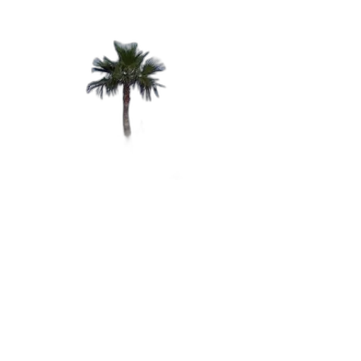 tree, umbrella, building, staff, photorealistic, vaporwave, 3d render, pixel art transparent PNG cut-out