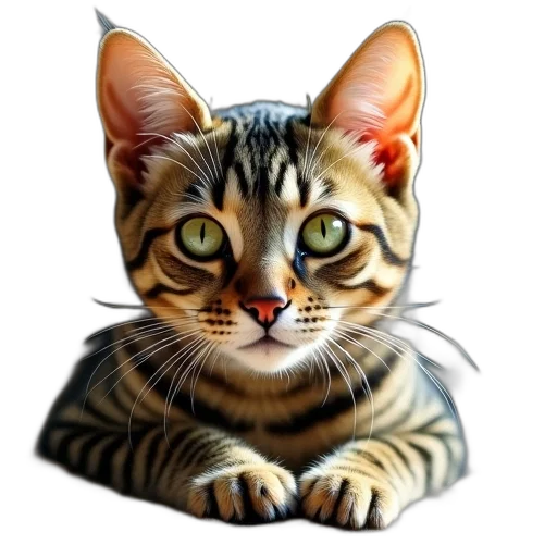 animal, jewelry, photorealistic, oil painting, 3d render, fantasy art, close-up, tabby transparent PNG cut-out
