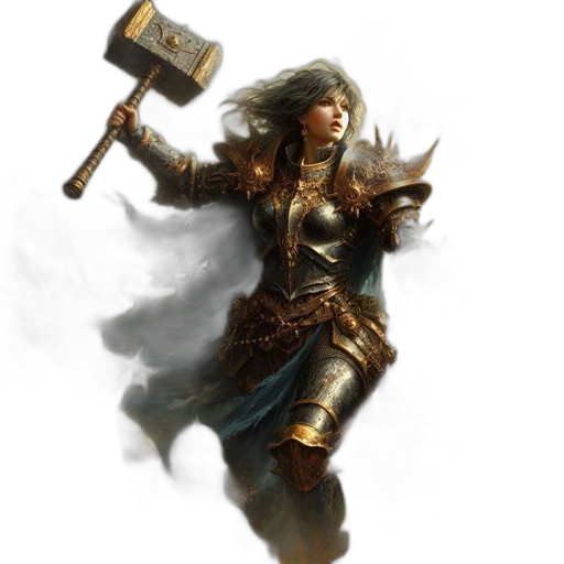 sword, staff, fantasy art, concept art, photorealistic, comic book art, golden, battlefield transparent PNG cut-out