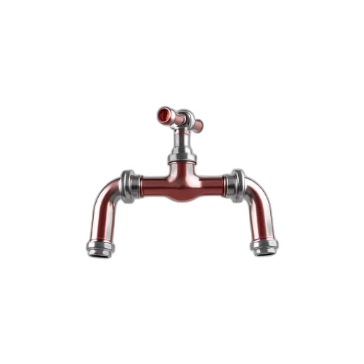 jewelry, crown, staff, silver, red, faucet, two, handles transparent PNG cut-out