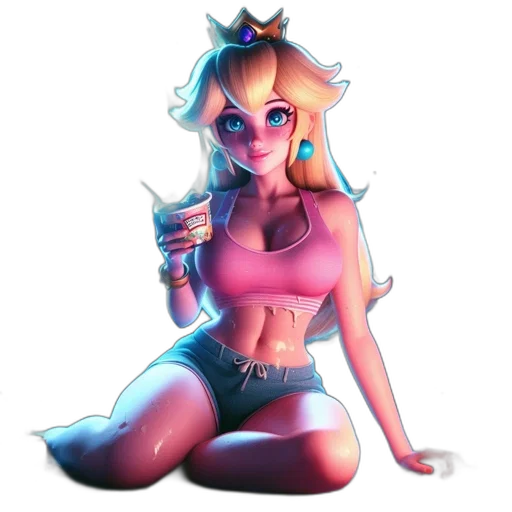 crown, staff, robot, dress, pixel art, concept art, fantasy art, vaporwave transparent PNG cut-out
