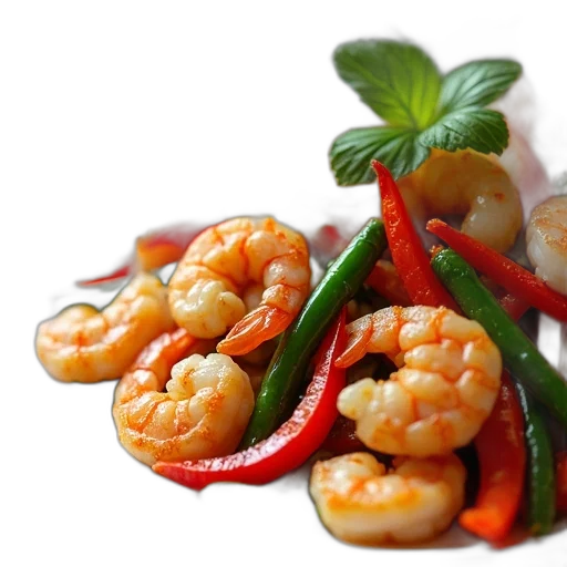 food, 3d render, photorealistic, close-up, view, plate, filled, colorful transparent PNG cut-out