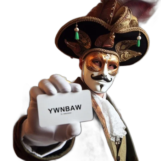 weapon, mask, staff, robot, individual, lavish, venetian-style, costume transparent PNG cut-out