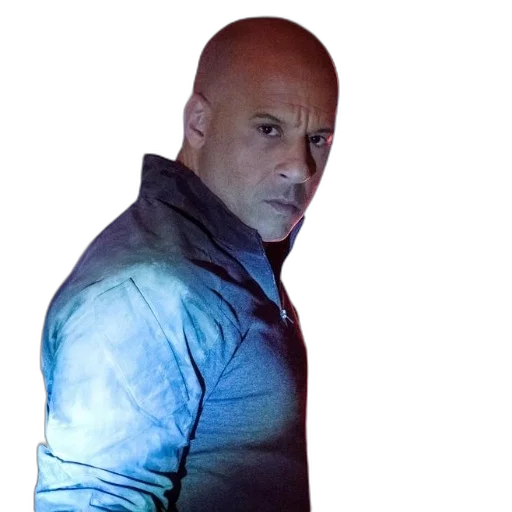jacket, face, staff, creature, photorealistic, concept art, bald, man transparent PNG cut-out