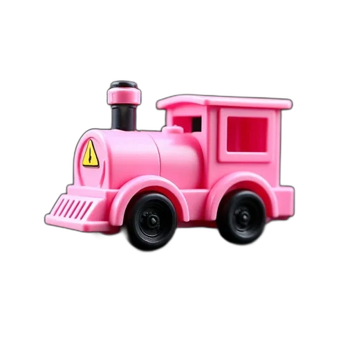 car, robot, 3d render, concept art, pink, plastic, toy, train transparent PNG cut-out