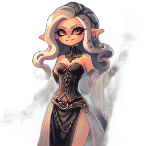 dress, staff, mask, fantasy art, concept art, watercolor, pixel art, fire transparent PNG cut-out