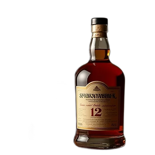 bottle, 3d render, springbank, year transparent PNG cut-out