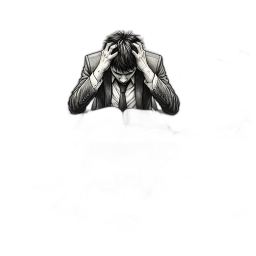 mask, face, jacket, hair, comic book art, concept art, photorealistic, pencil sketch transparent PNG cut-out