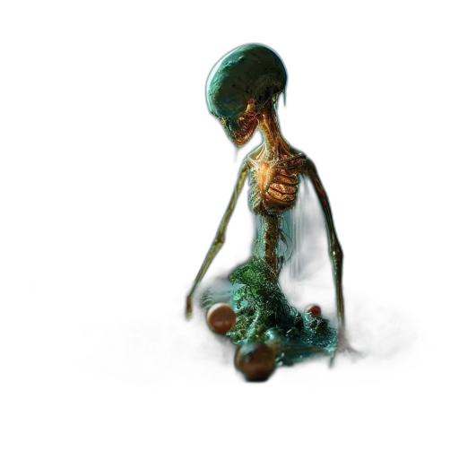 creature, staff, robot, animal, concept art, 3d render, fantasy art, pixel art transparent PNG cut-out