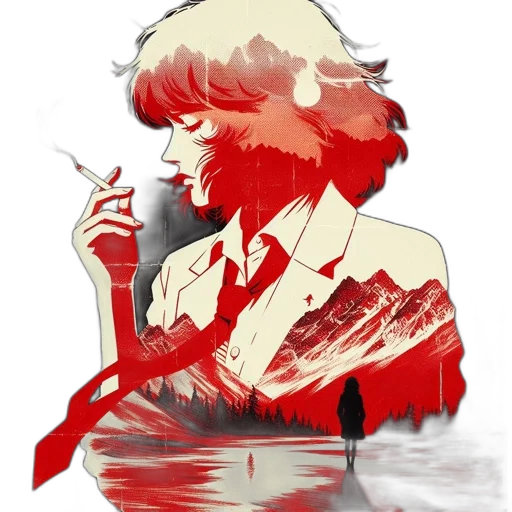 jacket, creature, dress, face transparent PNG cut-out