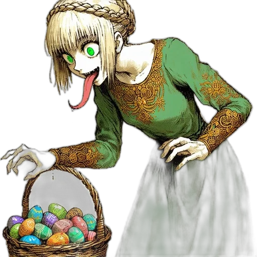 food, dress, concept art, fantasy art, pixel art, watercolor, green, young transparent PNG cut-out