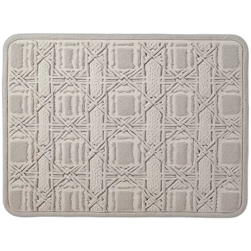 monochrome, thermage, soft, memory, bath, rug, diamond, design transparent PNG cut-out