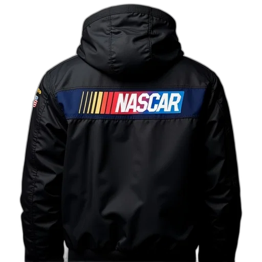 jacket, car, black, nascar transparent PNG cut-out