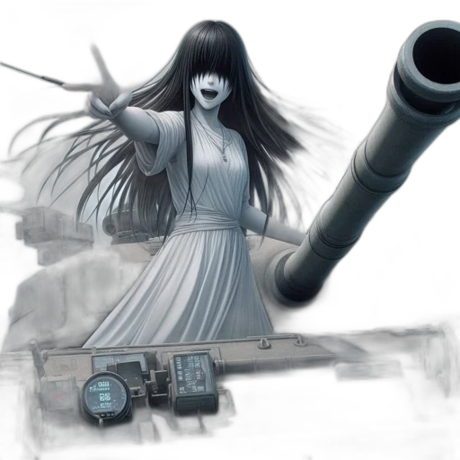 weapon, sword, staff, robot, concept art, fantasy art, comic book art, anime transparent PNG cut-out