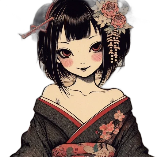 flower, dress, face, mask, anime, fantasy art, pixel art, photorealistic transparent PNG cut-out