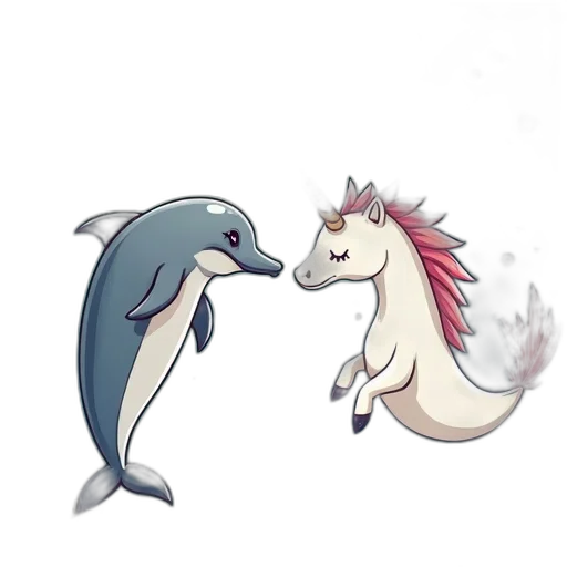 dragon, animal, concept art, pixel art, anime, fantasy art, underwater, whimsical transparent PNG cut-out