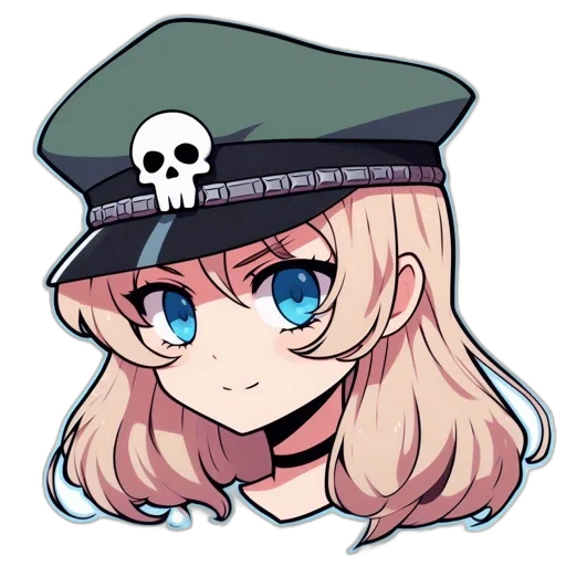 hat, staff, face, weapon, anime, pixel art, cartoon, concept art transparent PNG cut-out