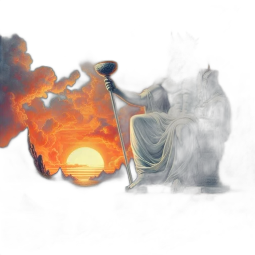 dragon, mask, concept art, fantasy art, watercolor, photorealistic, fire, fog transparent PNG cut-out