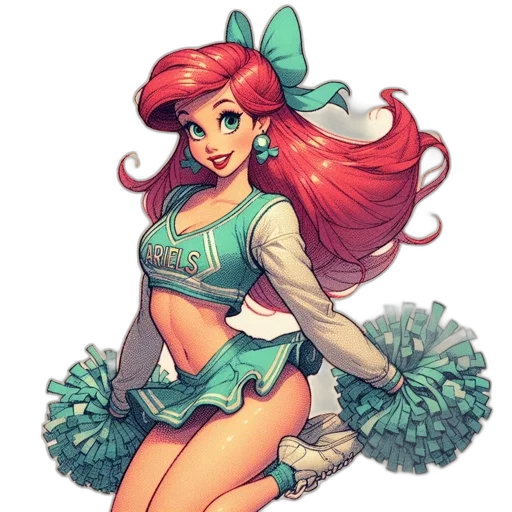 dress, fantasy art, pixel art, concept art, comic book art, underwater, green, colorful transparent PNG cut-out