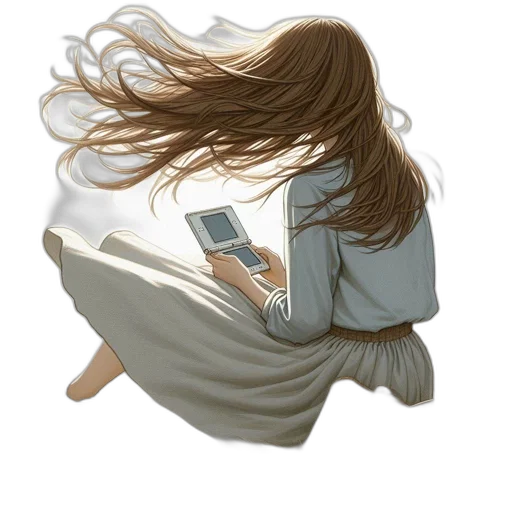 jacket, hair, dress, concept art, watercolor, photorealistic, fantasy art, young transparent PNG cut-out