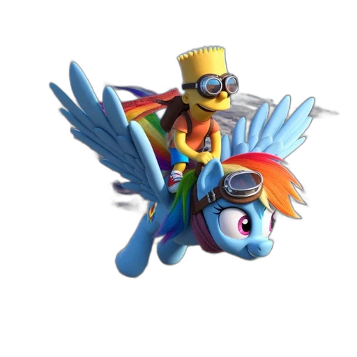 staff, 3d render, concept art, pixel art, fantasy art, bart, simpson, rides transparent PNG cut-out
