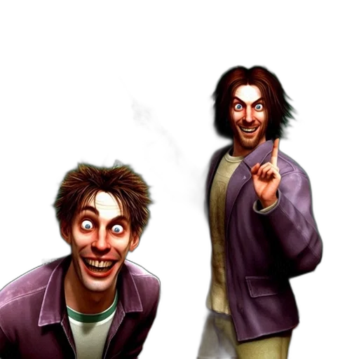 jacket, face, staff, concept art, comic book art, cartoon, photorealistic, two transparent PNG cut-out