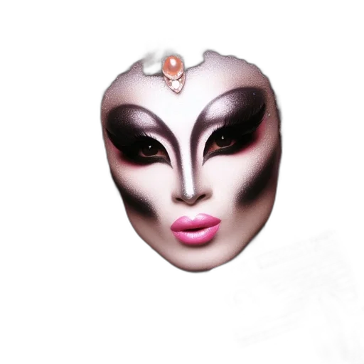 mask, face, crown, jewelry, photorealistic, 3d render, concept art, fantasy art transparent PNG cut-out