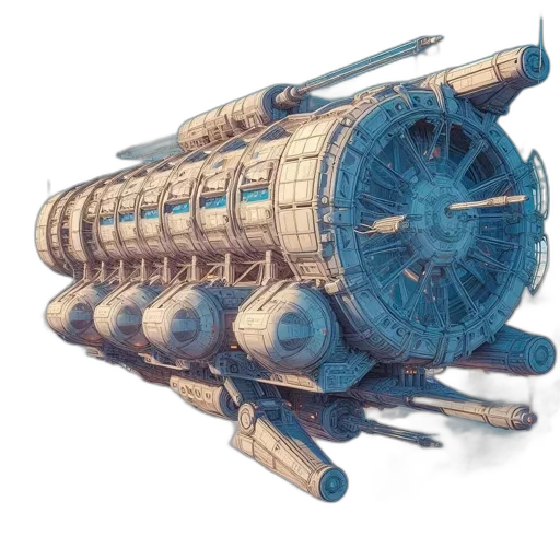 weapon, robot, dragon, concept art, 3d render, fantasy art, photorealistic, outer space transparent PNG cut-out