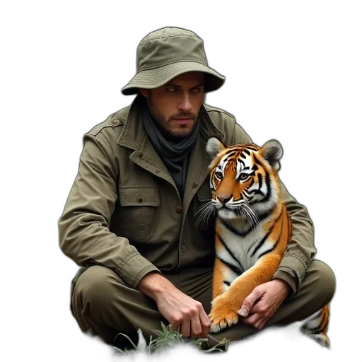 animal, jacket, hat, creature transparent PNG cut-out