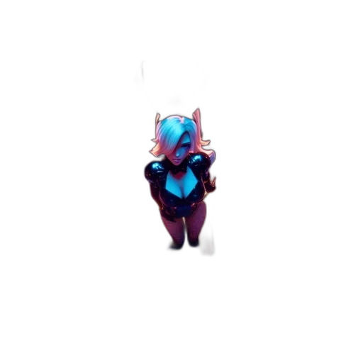 robot, mask, creature, animal, 3d render, pixel art, concept art, vaporwave transparent PNG cut-out