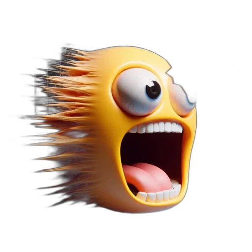 creature, hair, animal, mask, 3d render, photorealistic, concept art, cartoon transparent PNG cut-out