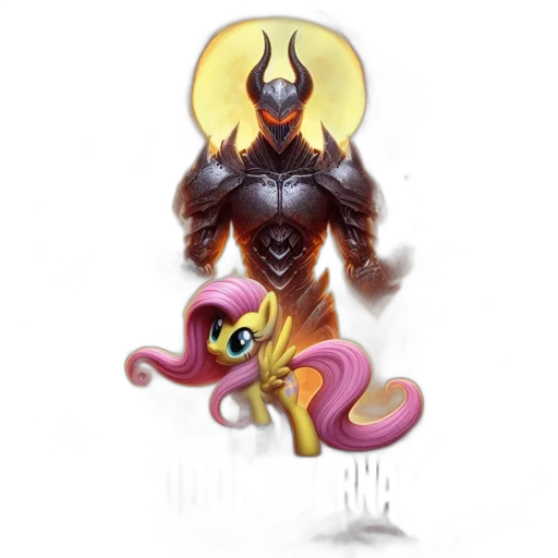 creature, concept art, fantasy art, pixel art, comic book art, dark, work, fierce transparent PNG cut-out