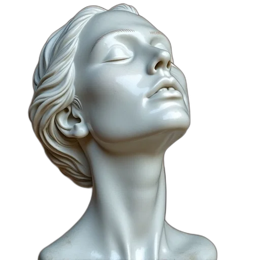 face, mask, crown, jewelry, photorealistic, 3d render, vaporwave, oil painting transparent PNG cut-out