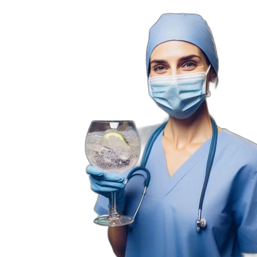 staff, sterile, operating, room, woman, surgical, attire, enjoys transparent PNG cut-out