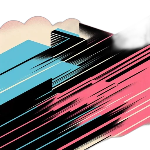 hair, vaporwave, 3d render, concept art, neon lights, pastel, neon, colorful transparent PNG cut-out