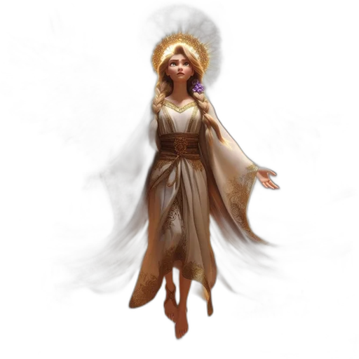 dress, concept art, fantasy art, 3d render, pixel art, golden, earth tones, majestic transparent PNG cut-out