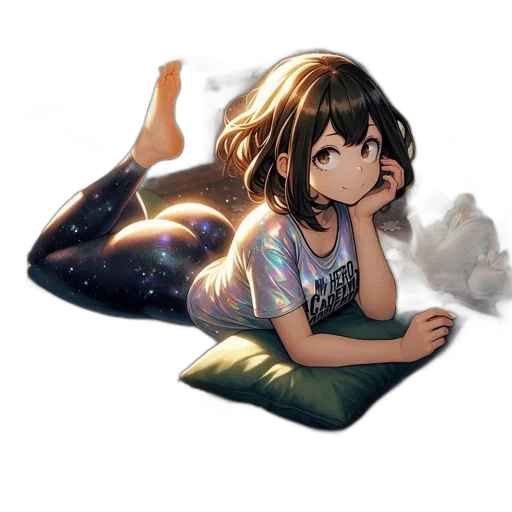 creature, weapon, dress, hair, anime, concept art, pixel art, fantasy art transparent PNG cut-out