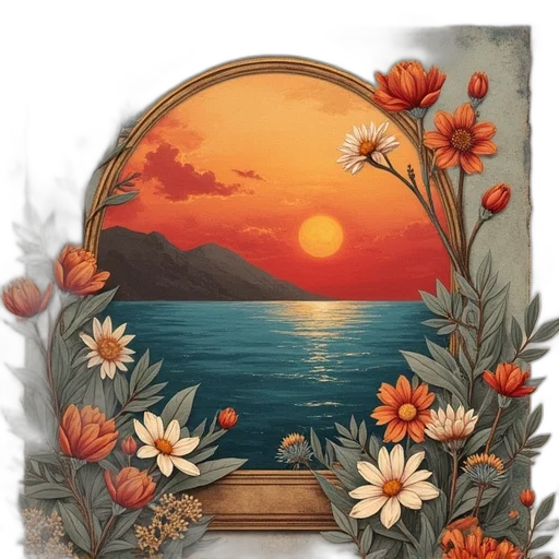 crown, flower, furniture, watercolor transparent PNG cut-out
