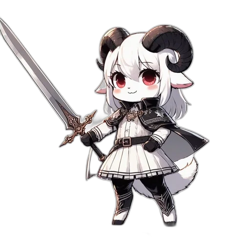 weapon, staff, sword, animal, concept art, anime, pixel art, fantasy art transparent PNG cut-out