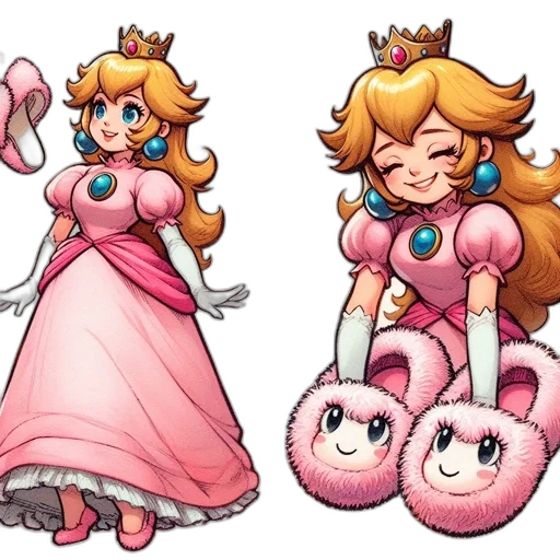 crown, dress, concept art, pixel art, 3d render, fantasy art, pastel, colorful transparent PNG cut-out
