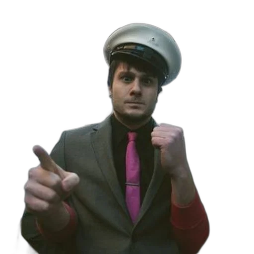 staff, hat, jacket, face, concept art, 3d render, photorealistic, pixel art transparent PNG cut-out