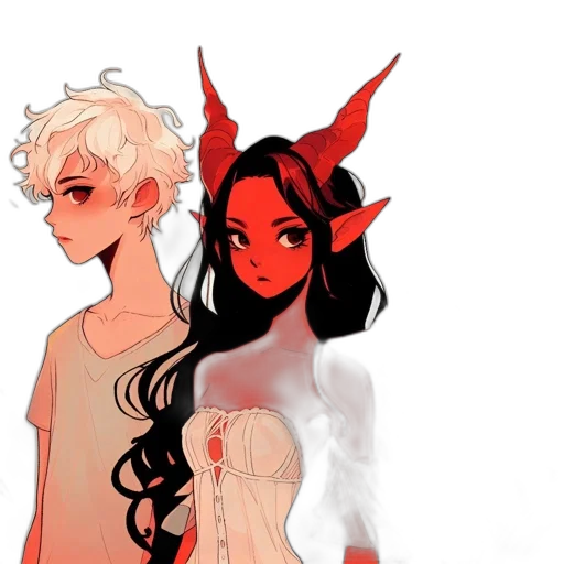 fantasy art, concept art, pixel art, anime, fire, red, dark, colorful transparent PNG cut-out