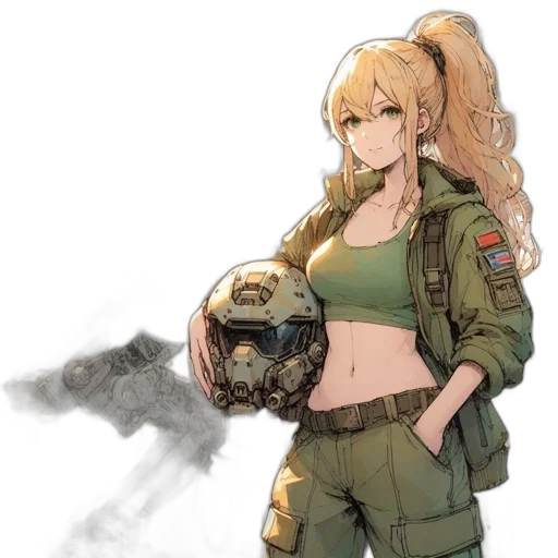 weapon, dragon, jacket, animal, concept art, anime, pixel art, comic book art transparent PNG cut-out
